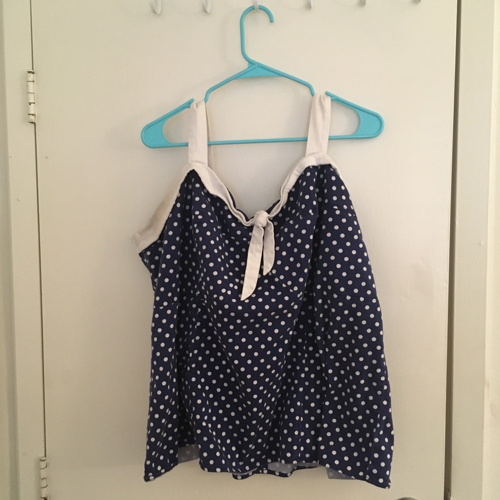 Retro Chic Polka Dot Tank Top